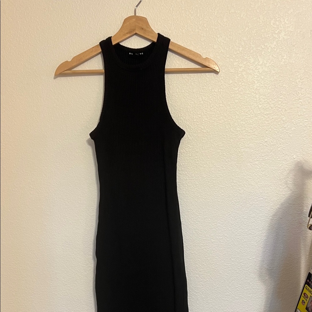 Billabong Black Ribbed Mini Dress
